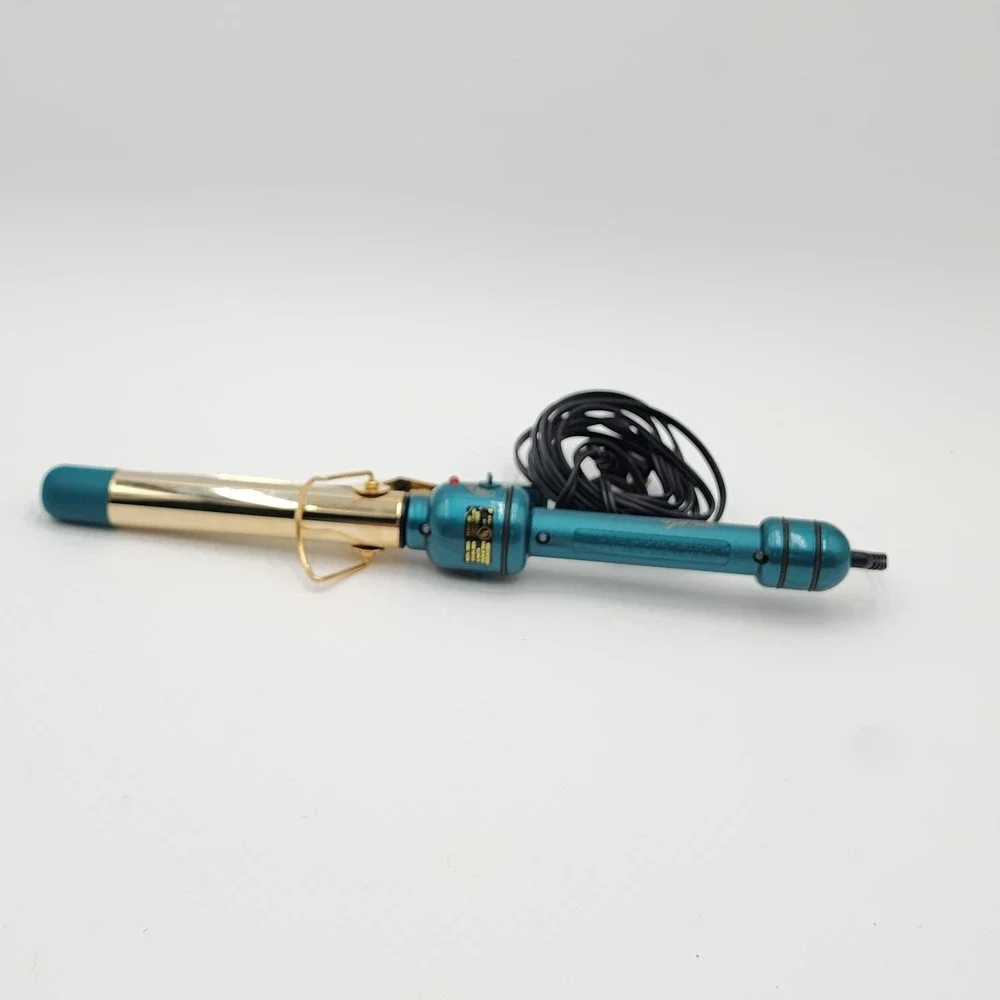 Wonder Wand Gold Series Curling Iron Helen of Troy Green Jumbo 1
